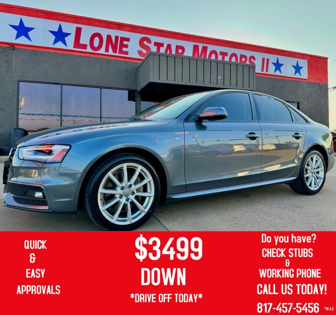 2016 GRAY AUDI A4 PREMIUM (WAUAFAFL3GN) , located at 5900 E. Lancaster Ave., Fort Worth, TX, 76112, (817) 457-5456, 0.000000, 0.000000 - This is a 2016 AUDI A4 PREMIUM 4 DOOR SEDAN that is in excellent condition. There are no dents or scratches. The interior is clean with no rips or tears or stains. All power windows, door locks and seats. Ice cold AC for those hot Texas summer days. It is equipped with a CD player, AM/FM radio, AUX - Photo#0